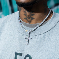 13CT S925 Moissanite Cross Pendant