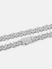 10mm S925 Moissanite Crown of Thorns Chain or Bracelet