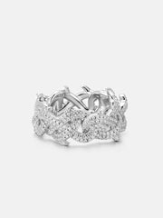 10mm S925 Moissanite Crown of Thorns Ring