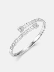 Moissanite Baguette Designer Bangle