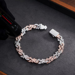 10mm S925 Moissanite Crown of Thorns Chain or Bracelet