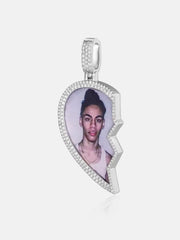 Custom Broke Heart Photo Pendant
