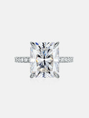 5CT Solitaire Radiant Cut Moissanite Engagement Ring