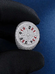 S925 Roulette Gambling Moissanite Ring
